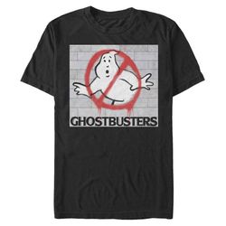 subway ghost graffiti &8211 ghostbusters  black t-shirt