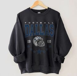 dallas football sweatshirt, vintage style dallas football crewneck, america football sweatshirt, dallas crewneck, footba