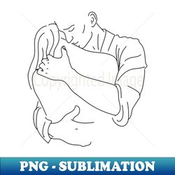 lovers embrace - png transparent sublimation design - boost your success with this inspirational png download