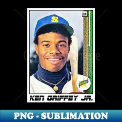 ken griffey jr rookie card - instant sublimation digital download - boost your success with this inspirational png download