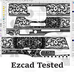 engraving laser designs kimber fmg aztec & scroll design