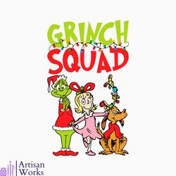 Grinch Squad Christmas Friends SVG Graphic Design File