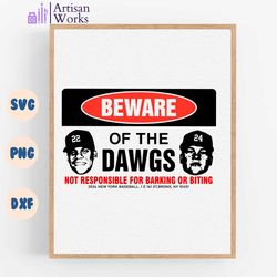 beware of the dawgs yankees baseball svg