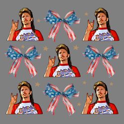 joe dirt 4th of july coquette ribbon bow png