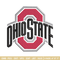 ohio state buckeyes embroidery design, ohio state buckeyes embroidery, logo sport, sport embroidery, ncaa embroidery.