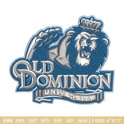 old dominion monarchs embroidery design, old dominion monarchs embroidery, logo sport, sport embroidery, ncaa embroidery