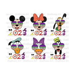 halloween 2023 mouse and friends bundle svg, trick or treat svg, spooky vibes, svg, png files for cricut sublimation