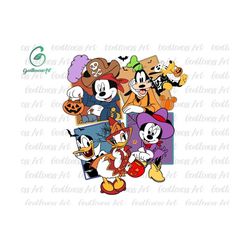 halloween mouse and friends masquerade svg png, trick or treat, spooky vibes, boo svg, fall svg, holiday season