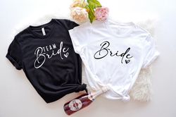 bachelorette party shirt pngs, team bride t-shirt png, bridesmaid proposal gift, bridal party favors, wedding gifts, bri