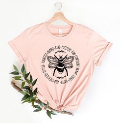 bee something shirt png, be kind, stay positive, fun, confident, happy, wild, joyful tshirt png, happiness matter tee, w