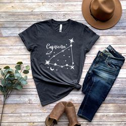 capricorn shirt png, zodiac shirt png, astrology shirt png, gift for capricorn, horoscopes shirt png, capricorn sign shi