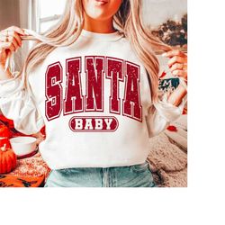 santa baby svg png sublimation, christmas png, santa png, christmas shirt sublimation, vintage chirstmas, retro santa pn