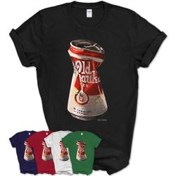 old crushed beer can milwaukee t-shirt