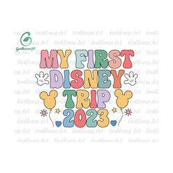my first trip 2023, family trip svg, making memories svg, groovy style svg, vacay mode svg, magical kingdom