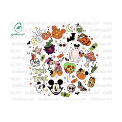 halloween pattern png, halloween masquerade, trick or treat png, spooky vibes png, svg, png files for sublimation