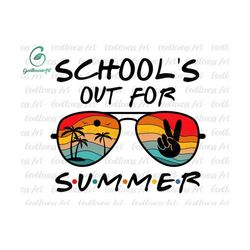 beach sunglasses schools out for summer svg, summer break svg, hello summer svg, palm tree svg, graduation svg, summer teacher