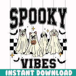 funny spooky vibes ghost dog svg graphic design file