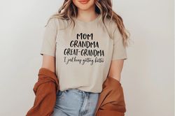 great grandma shirt png, pregnancy announcement, baby announcement, grandma birthday, gift for great-grandma, baby revea