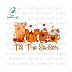 tis the season png, fall design, thanksgiving png, pumpkin spice png, mouse pumpkin png, football png, hello autumn png