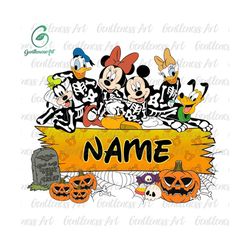 personalized name halloween png, halloween spooky skeleton png, halloween custom halloween png, cute halloween kid name, kids halloween png
