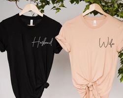 husband and wife shirt pngs, husband shirt png, wife shirt png, husband and wife pocket tees, husband tee, wife tee, hon