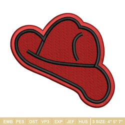 red hat embroidery design, red hat embroidery, logo design, embroidery file, logo shirt, digital download.