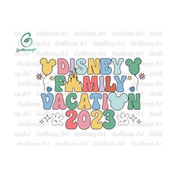 family vacation 2023 svg, groovy style svg, vacay mode svg, magical kingdom, svg png files for cricut sublimation