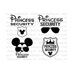 princess security svg, funny dad svg, boyfriend security svg, funny girl quote svg, family trip svg