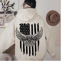 eagle with american flag svg, american flag svg, eagle svg, eagle through flag svg, eagle shirt, usa patriotic svg, 4th