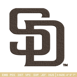 san diego padres logo embroidery, mlb embroidery, sport embroidery, logo embroidery, mlb embroidery design.