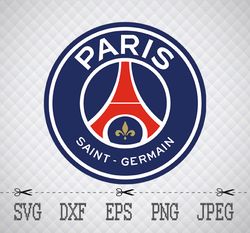 paris saint germain svg,png,eps cameo cricut design template stencil vinyl decal tshirt transfer iron on