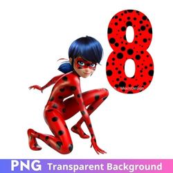 miraculous ladybug png 8th clipart image instant download