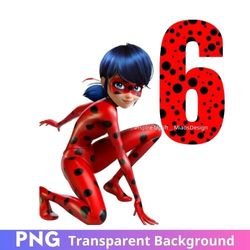 miraculous ladybug png 6th clipart instant download