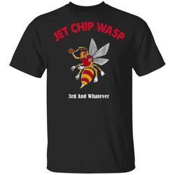 jet chip football wasp kansas t-shirt funny graphic football gift for fans kansas city tfm