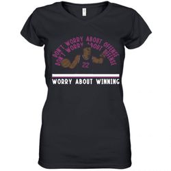 jimmy butler worry about winning miami women&039s v-neck t-shirt