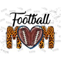 football mom heart sublimation png, football mom png file, football png, football heart png, football clipart,football shirt,football design