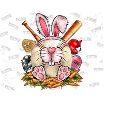 baseball ball easter day png, easter bunny png, baseball png, happy easter png, baseball easter png, sport png download