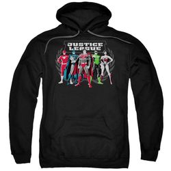 jla &8211 the big five adult pull over hoodie