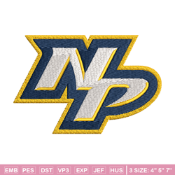 nashville predators logo embroidery, nhl embroidery, sport embroidery, logo embroidery, nhl embroidery design.