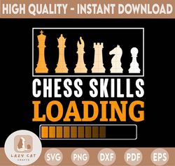 chess skills loading chess svg, chess png, chess player svg png digital download