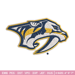 nashville predators logo embroidery, nhl embroidery, sport embroidery, logo embroidery, nhl embroidery design