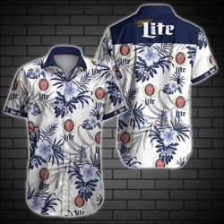 miller lite hawaiian shirt &8211 dnstyles