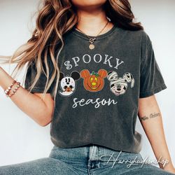 mickey spooky season halloween comfort color shirt png, mickey spooky shirt png, mickey mummy shirt png, halloween pumpk