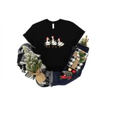 christmas ducks lighting shirt, christmas tree ducks santa hat shirt sweatshirt hoodie, christmas holiday matching shirt