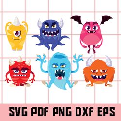 monsters svg, monsters png, monsters bundle svg, monsters eps, monsters dxf, monsters clipart, monsters digital clipart,