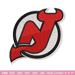 new jersey devils logo embroidery, nhl embroidery, sport embroidery, logo embroidery, nhl embroidery design