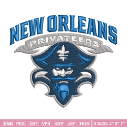 new orleans privateers embroidery, new orleans privateers embroidery, logo sport, sport embroidery, ncaa embroidery.