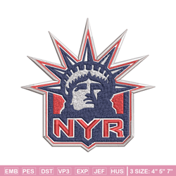 new york rangers logo embroidery, nhl embroidery, sport embroidery, logo embroidery, nhl embroidery design.