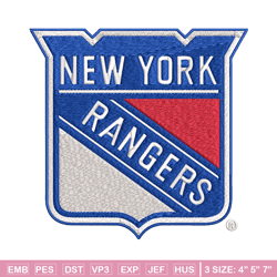 new york rangers logo embroidery, nhl embroidery, sport embroidery, logo embroidery, nhl embroidery design