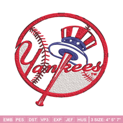 new york yankees logo embroidery, mlb embroidery, sport embroidery, logo embroidery, mlb embroidery design.